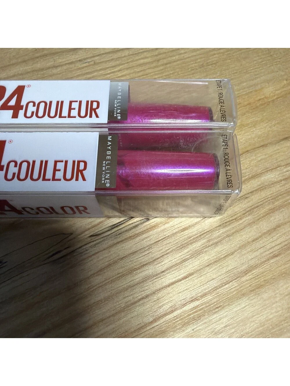 Maybelline Superstay 24 Color Lasting Lip Color New In Box Lot of 2 #220 Fuschia